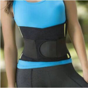 Posture Correcting Latex Cincher w/ Double Velcro Compression| Black w/ Yellow